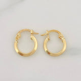 Candongas Clau 0.8g / 1/2 in Oro Amarillo 18K