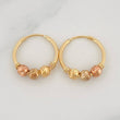 Candongas Carril 0.85g / 1/2 in Oro Amarillo 18K