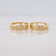Candongas Carril 1.15g / 1/2 in Oro Amarillo 18K