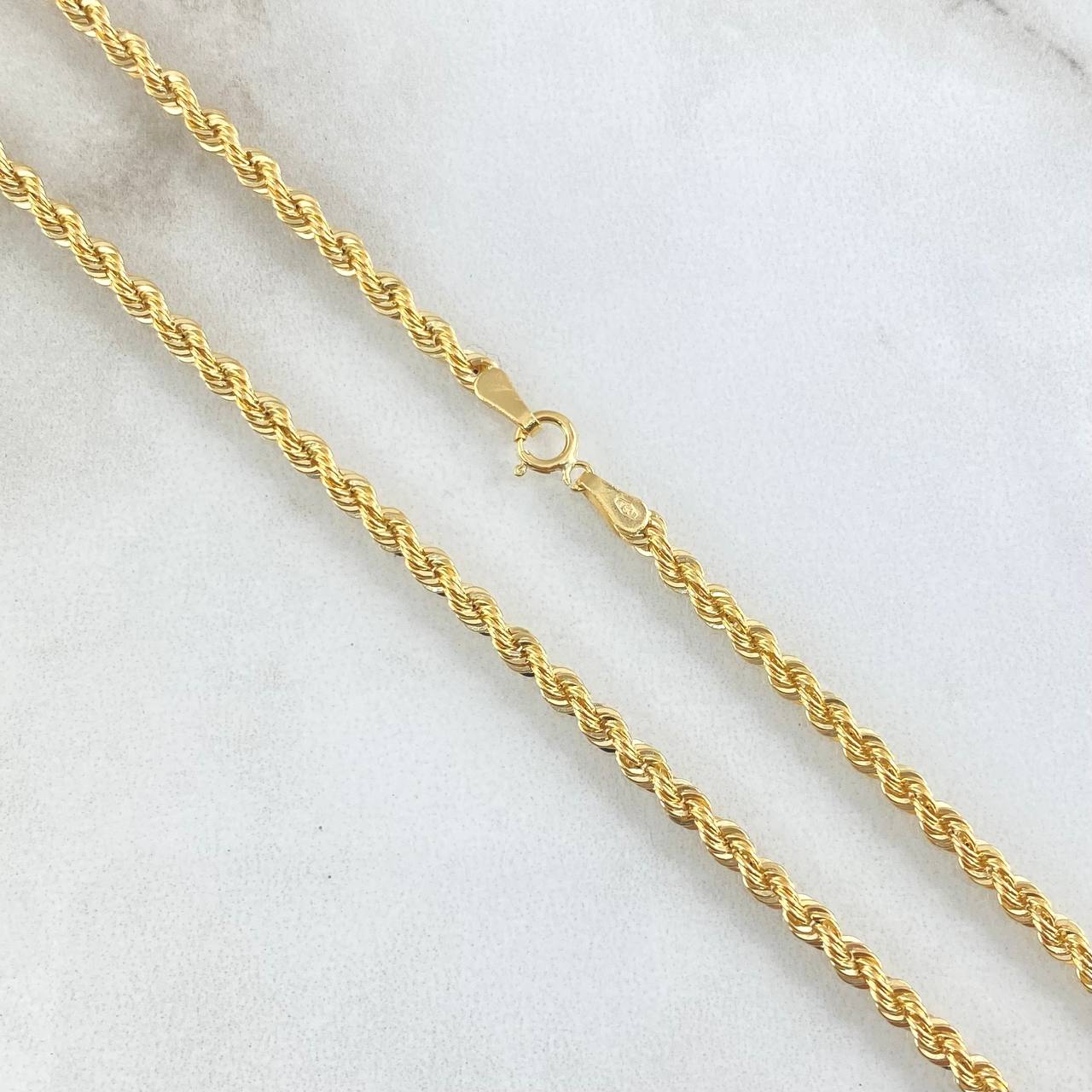 Cadena Lazo 3.5gr / 23 1/2 in / Oro Amarillo +3 18K *