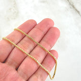 Cadena Veneciana 6.4gr / 60cm / 1.6mm Oro Amarillo +3 18K *