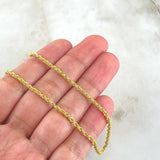 Rope Chain 3.4gr / 19 3/4 in / 2.6mm Yellow Gold +3 18K ©