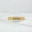 Partial Multi-Eye Ring 1.7gr / Size 7 / White Zircons 18K Yellow Gold