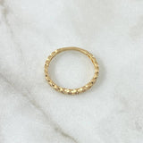 Partial Multi-Eye Ring 1.7gr / Size 7 / White Zircons 18K Yellow Gold