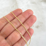 Cadena China 3gr / 45cm / 1.7mm Oro Amarillo +0 18K *