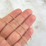 Classic Link Chain Special Trio 1.75gr / 45cm / 2mm Beads Polished Yellow Gold +3 18K