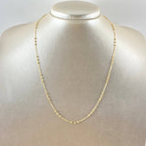 Classic Link Chain Special Trio 1.75gr / 45cm / 2mm Beads Polished Yellow Gold +3 18K