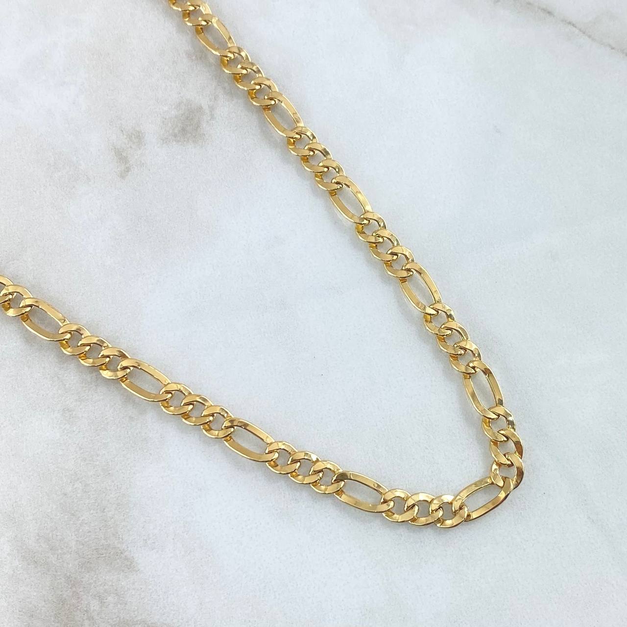 Figaro Chain 10.85gr / 60cm / 5.2mm Yellow Gold +0 18K