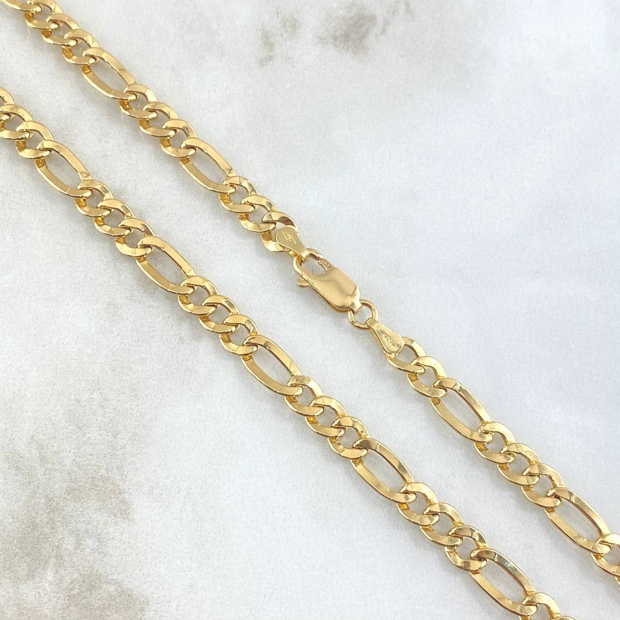 Figaro Chain 10.85gr / 60cm / 5.2mm Yellow Gold +0 18K