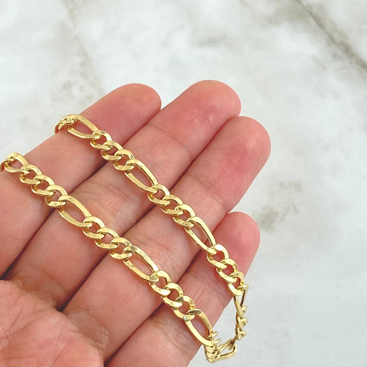 Figaro Chain 10.85gr / 60cm / 5.2mm Yellow Gold +0 18K