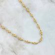 Rustic Flowered Chain 11.25gr / 60cm / 5mm Diamond Cut 18K Yellow Gold