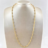 Rustic Flowered Chain 11.25gr / 60cm / 5mm Diamond Cut 18K Yellow Gold