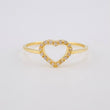 Anillo Corazón Delicado 1.1g / T7 Oro Amarillo 18K