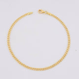Pulso Cubano 1.5g / 7 3/4 in / 2.5mm Oro Amarillo 18K