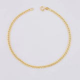 Pulso Cubano 1g / 7 1/2 in / 2.4mm Oro Amarillo 18K