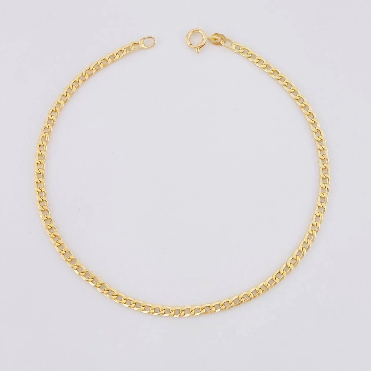 Pulso Cubano 0.8g / 7 3/4 in / 2.4mm Oro Amarillo 18K