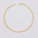 Pulso Cubano 1.05g / 19.5cm / 2.4mm Oro Amarillo 18K