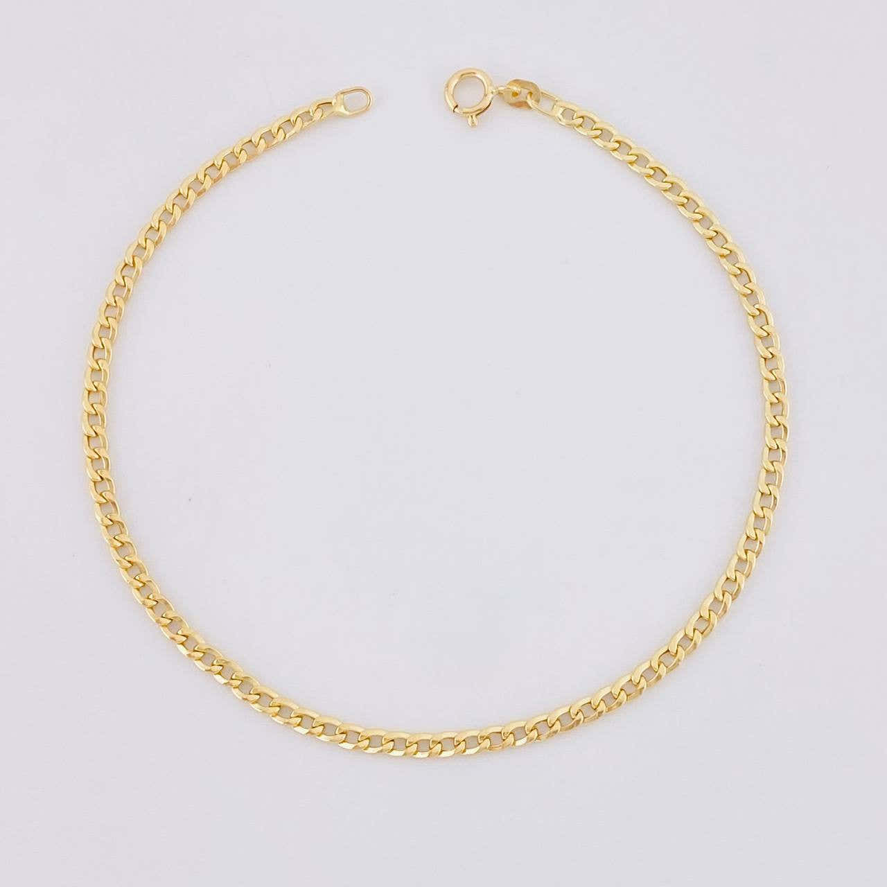 Pulso Cubano 1g / 7 1/2 in / 2.3mm Oro Amarillo 18K