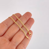 Cuban Links Bracelet 1.6g / 7 1/2 in / 2.4mm Yellow Gold 18K