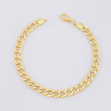 Pulso Cubano 7g / 7 3/4 in / 6.4mm Oro Amarillo 18K