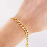 Cuban Links Bracelet 4.95g / 8 1/4 in / 6.7mm Yellow Gold 18K
