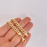 Pulso Cubano 7g / 7 3/4 in / 6.4mm Oro Amarillo 18K