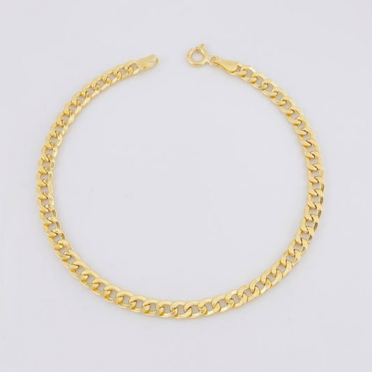 Pulso Cubano 2.6g / 7 3/4 in / 4.1mm Oro Amarillo 18K
