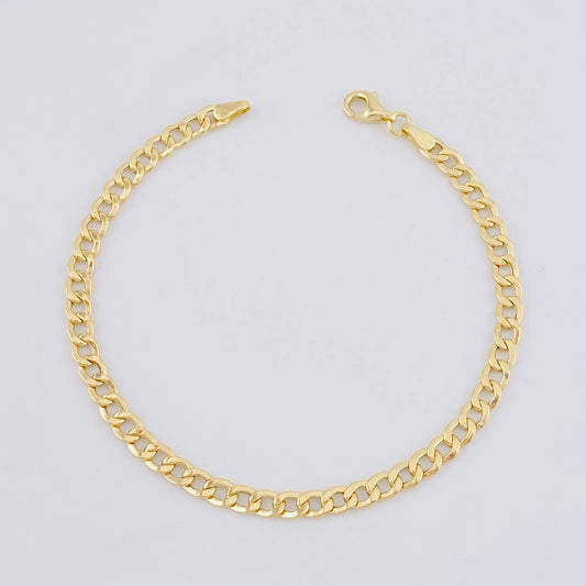 Pulso Cubano 2.7g / 7 1/2 in / 4.2mm Oro Amarillo 18K