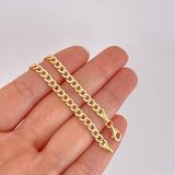 Pulso Cubano 2.7g / 7 1/2 in / 4.2mm Oro Amarillo 18K