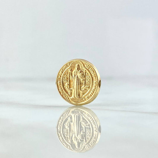 Herraje San Benito Tambor 0.8gr / 1.5cm / Nac.Esp. Oro 18K *