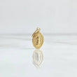 Dije Virgen Guadalupe 0.4gr / 1.8cm / Troquelado - Ovalo Mate Oro Amarillo 18K