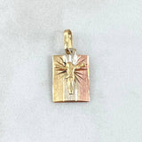 Pendant Plate Christ 0.9gr / 2cm / 18K Gold ©