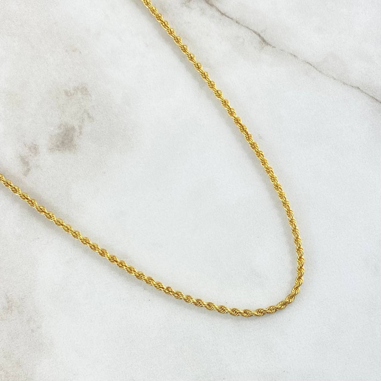 Cadena Lazo 2.9 g / 19 3/4 in / 2.2 mm Oro Amarillo 18K