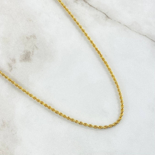 Cadena Lazo 2.9 g / 19 3/4 in / 2.2 mm Oro Amarillo 18K