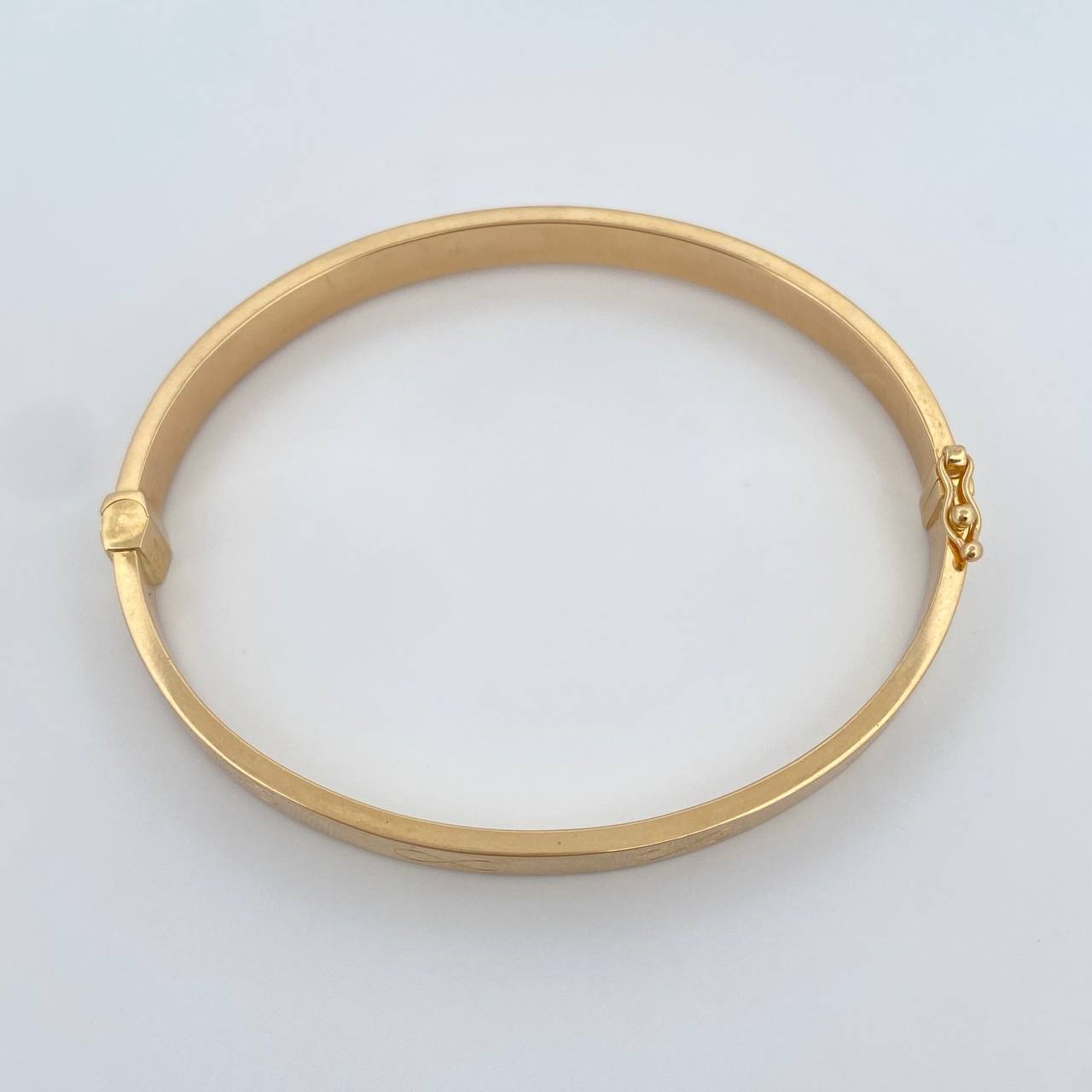 Pulso Aro Inifinito 8.45gr / 17.7cm / 2mm Oro Amarillo +4 18K &