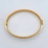 Pulso Aro Inifinito 8.45gr / 17.7cm / 2mm Oro Amarillo +4 18K &