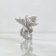 Pendant San Miguel Archangel 6.05gr / 3.4cm / White Zirconia 18K White Gold