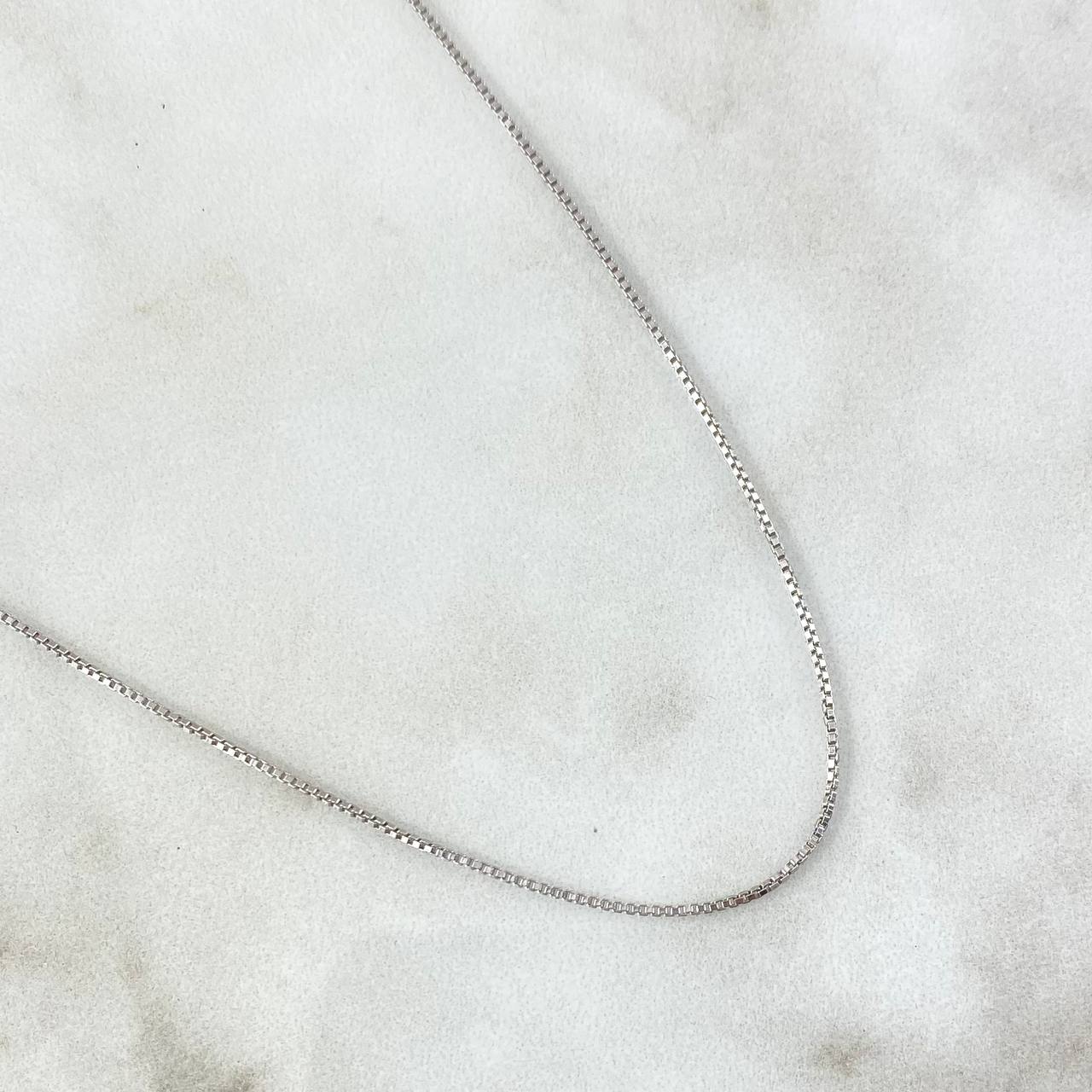 Cadena Veneciana 2gr / 23 1/2 in / 0.8mm Oro Blanco +3 18K *