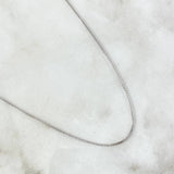 Cadena Veneciana 2gr / 23 1/2 in / 0.8mm Oro Blanco +3 18K ©