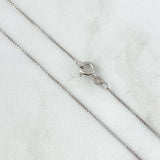 Cadena Veneciana 2gr / 23 1/2 in / 0.8mm Oro Blanco +3 18K *