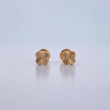 Topos Trebol0.55gr / Diamantado Oro Amarillo 18K &