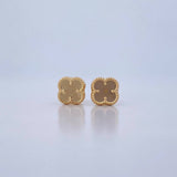 Topos Trebol VCyA 0.65gr / 7mm Lisos Oro Amarillo 18K $