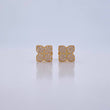 Topos Flor 1.15gr / Circones Blancos Oro Amarillo 18K $