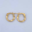 Candongas Kari 0.9gr / 1.4cm / Entorchadas Oro Amarillo 18K &