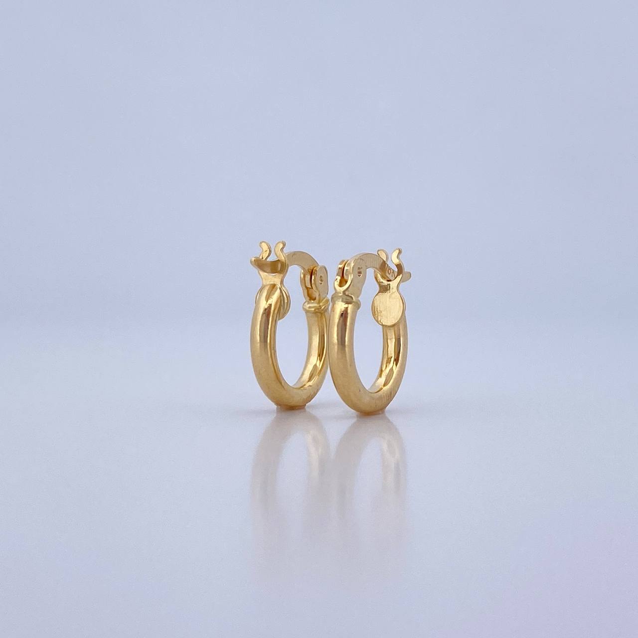 Candongas Jass 1.2gr / 1.5cm / Oro 18K &