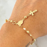 Bracelet Denarius Virgin Miraculous 3.05gr / 18cm / 18K Gold *