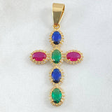 Pendant Cross Dense 3.55gr / 4.6cm / 18K Gold