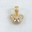 Bear Face Pendant 2.7gr / 2cm / 18K Gold