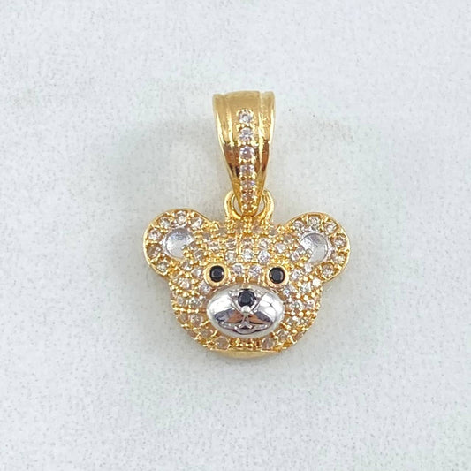 Bear Face Pendant 2.7gr / 2cm / 18K Gold