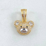 Bear Face Pendant 2.7gr / 2cm / 18K Gold